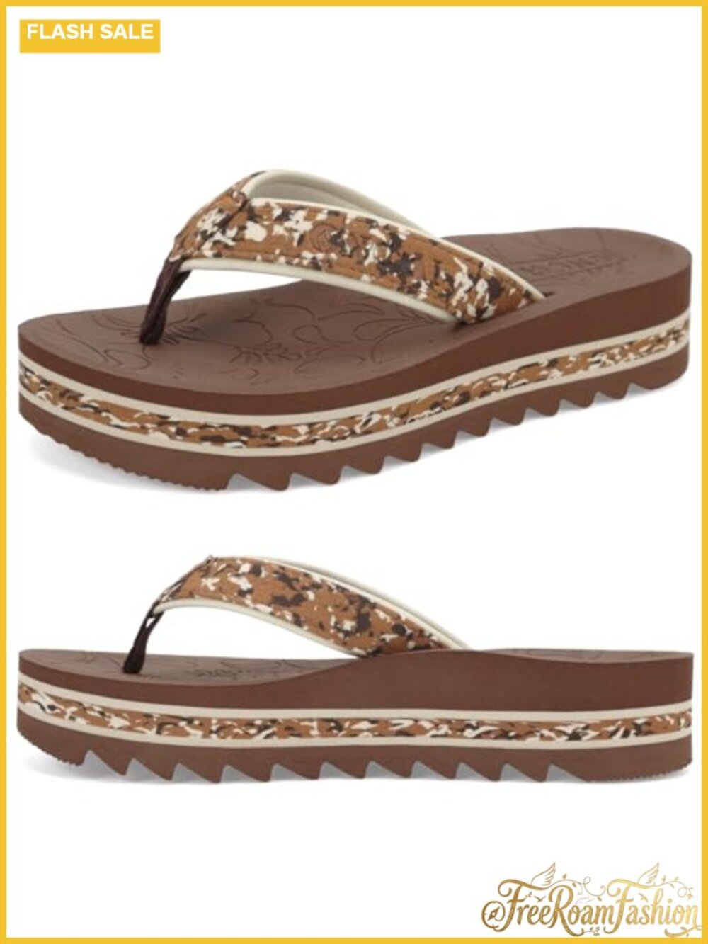 ONCAI Womens Platform Flip Flops Arch Support Yoga Mat Cushion Lightweight